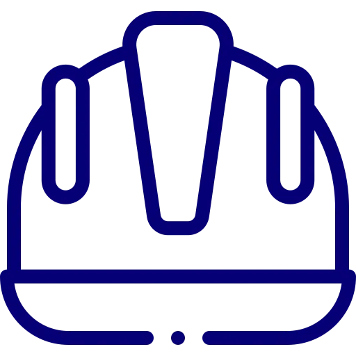 An icon depicting a hard hat